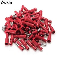 101525pair insulated crimp bullet plug connectors female male spade insulated electrical crimp terminal connectors wiring plug