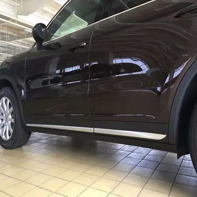 ABS матовая Боковая дверь корпус формовочная крышка отделка 4 шт для Porsche Cayenne 2018