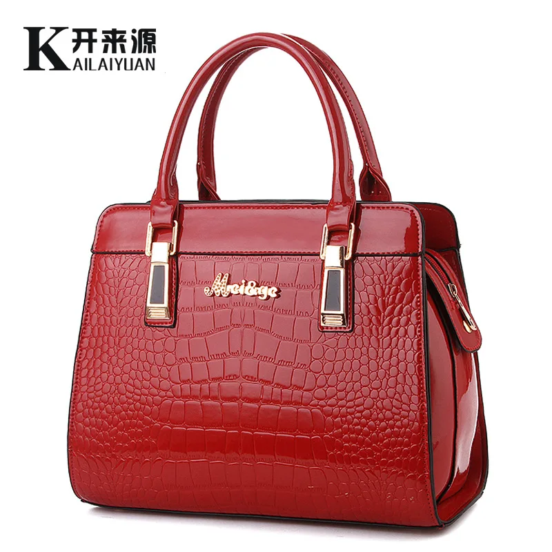 Сумка SHUNVBASHA женская из искусственной кожи с узором крокодила | Багаж и сумки