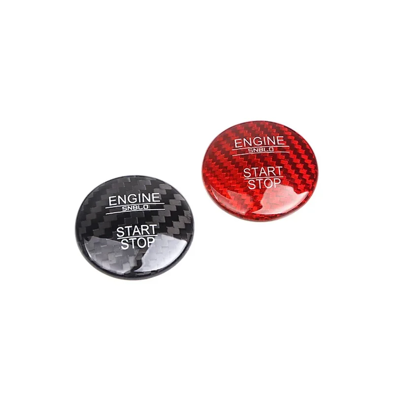 Наклейки кнопки запуска автомобильных ключей из углеродного волокна для Mercedes-Benz
