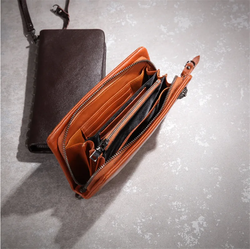 ALAVCHNV2017 татуировки ретро кожаный бумажник многоцелевые длинный участок первый