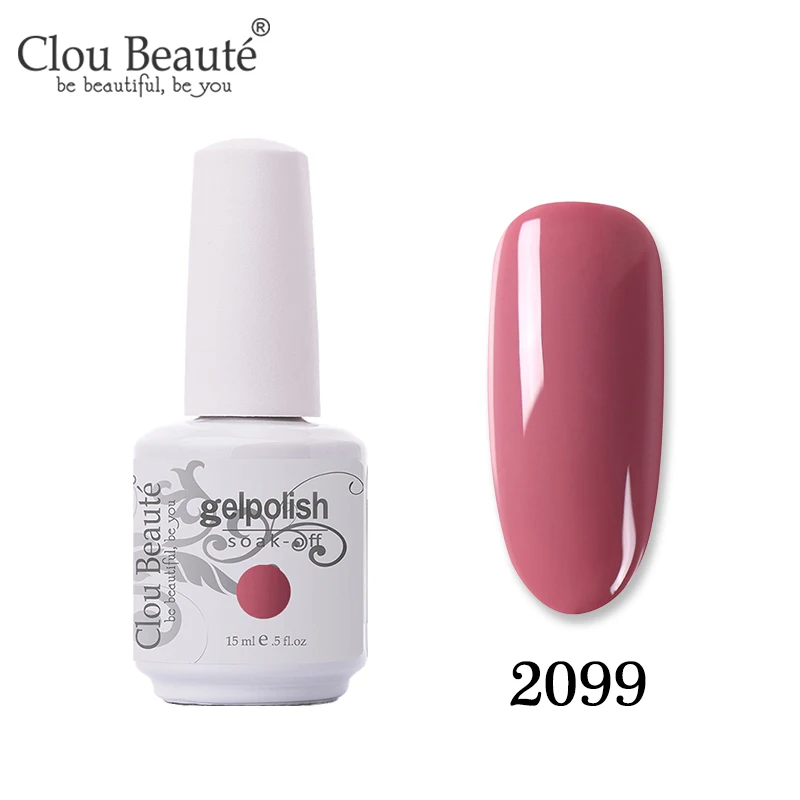 2099 Clou Beaute Новое поступление праймер гель лак УФ гель лак коралловый телесный красный розовый УФ гель лак для ногтей Гибридный маникюрный гель для ногтей лак - Цвет: 2099