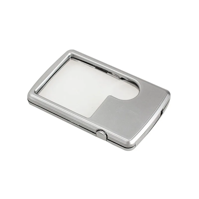 Портативный карманный увеличитель ультратонкий Светодиодный 3x 6x с