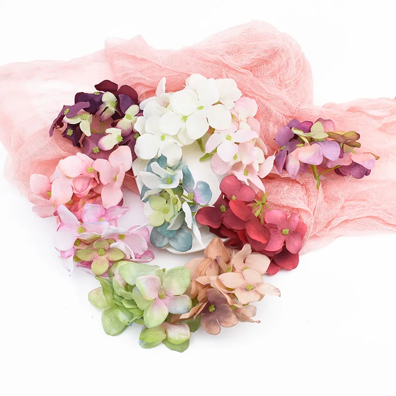 2 шт. в комплекте Шелковый декоративный венок для гортензии свадебные аксессуары