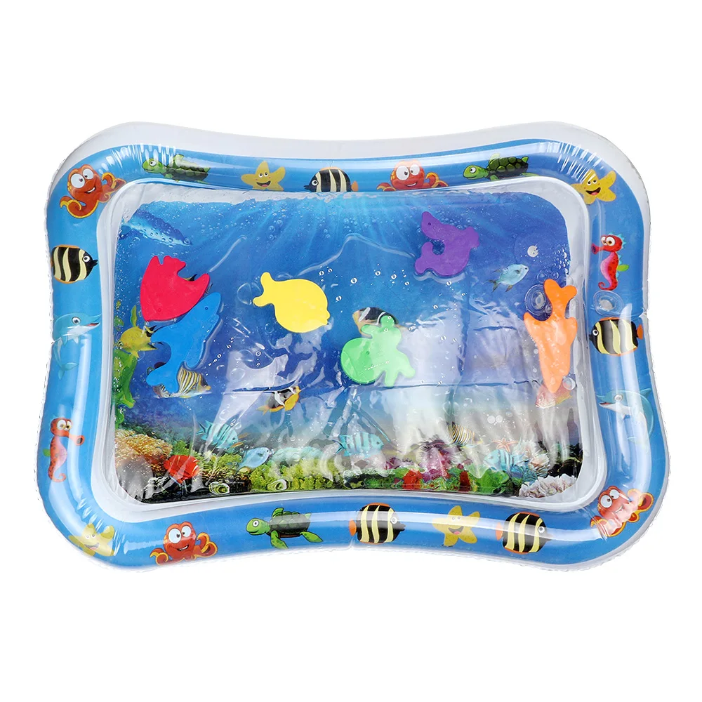 Надувное детское водяное сиденье младенческий животик время игровой коврик для
