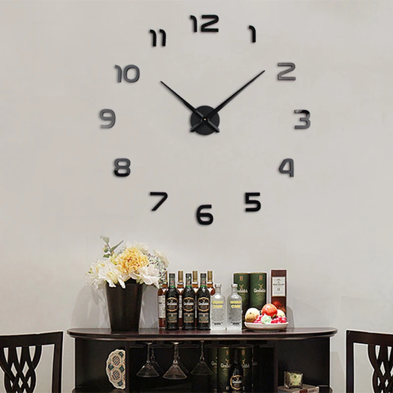 3D DIY настенные часы Современный стиль 2019 новые Saat Reloj De Pared металлические