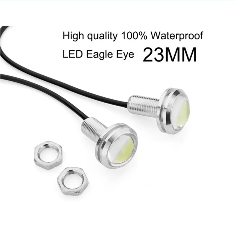 2 шт. Автомобильные светодиодные лампы Орлиный глаз 23 мм DC12 в 9 Вт | Автомобили и
