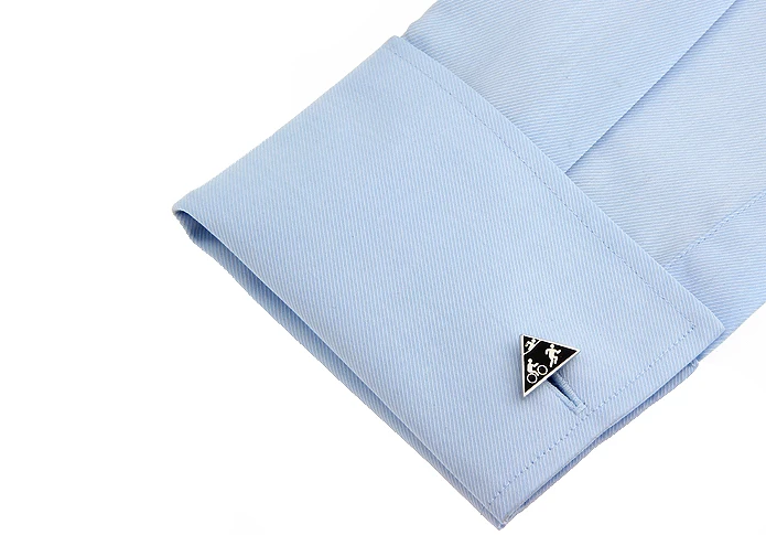 Новинка треугольные черные запонки для рубашки повседневные мужчин и женщин