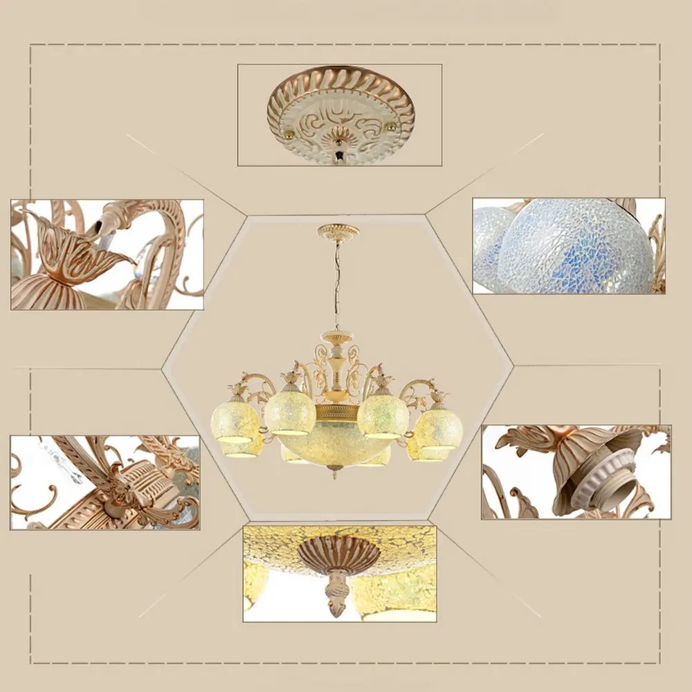Золотистая люстра tiffanylamp под старину бра Люстра Тиффани стекло для спальни