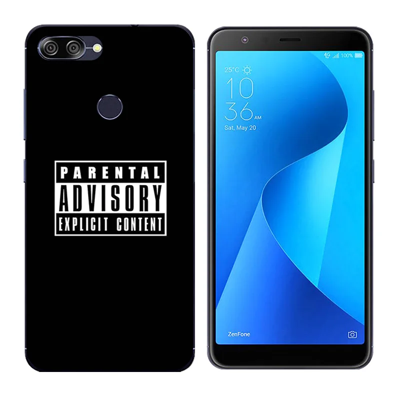 Для ASUS Zenfone Max Plus M1 чехлы из ТПУ с черными буквенными принтами ZB570TL X018D X018DC