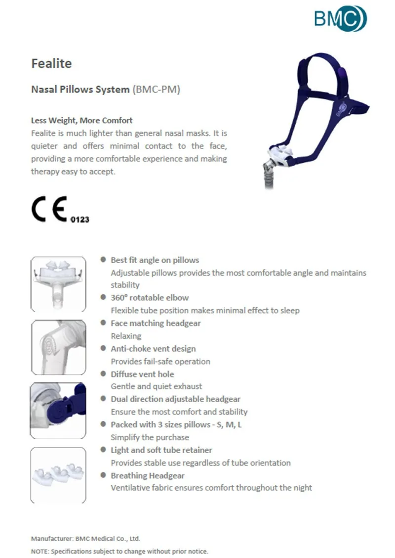 Doctodd НАЗАЛЬНЫЕ подушечки CPAP Авто CPAP BiPAP маска для апноэ сна OSAS храп людей с головным убором Размер s m l Анти Храп