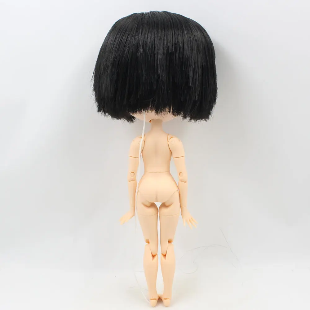 Кукла Nude Blyth для мальчиков и девочек, натуральная кожа, черные волосы с челкой, подходит для смены BJD Factory Blyth No. BL9601