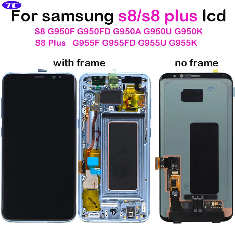 ЖК дисплей с сенсорным экраном и дигитайзером в сборе для SAMSUNG S8 + G950F G950U G955 G955F