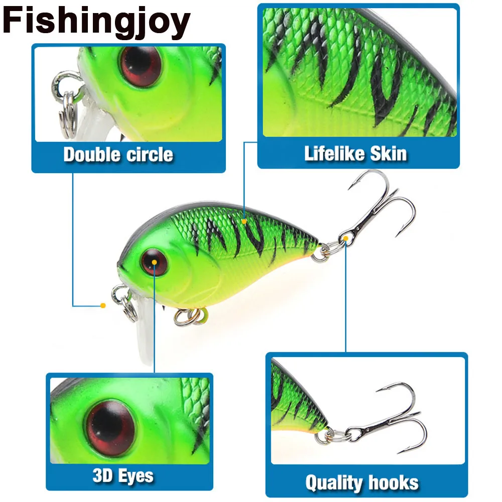 Fishingjoy мини воблер рыболовные приманки 45mm 7g Верхняя одежда Япония Жесткий