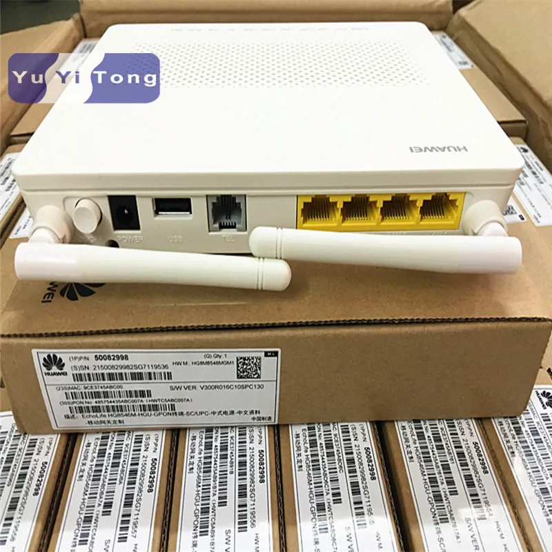 Оригинальный терминал GPON Hua wei HG8546M ONU режим маршрута HGU порт 1GE + 3FE 1 телефон wifi Gpon