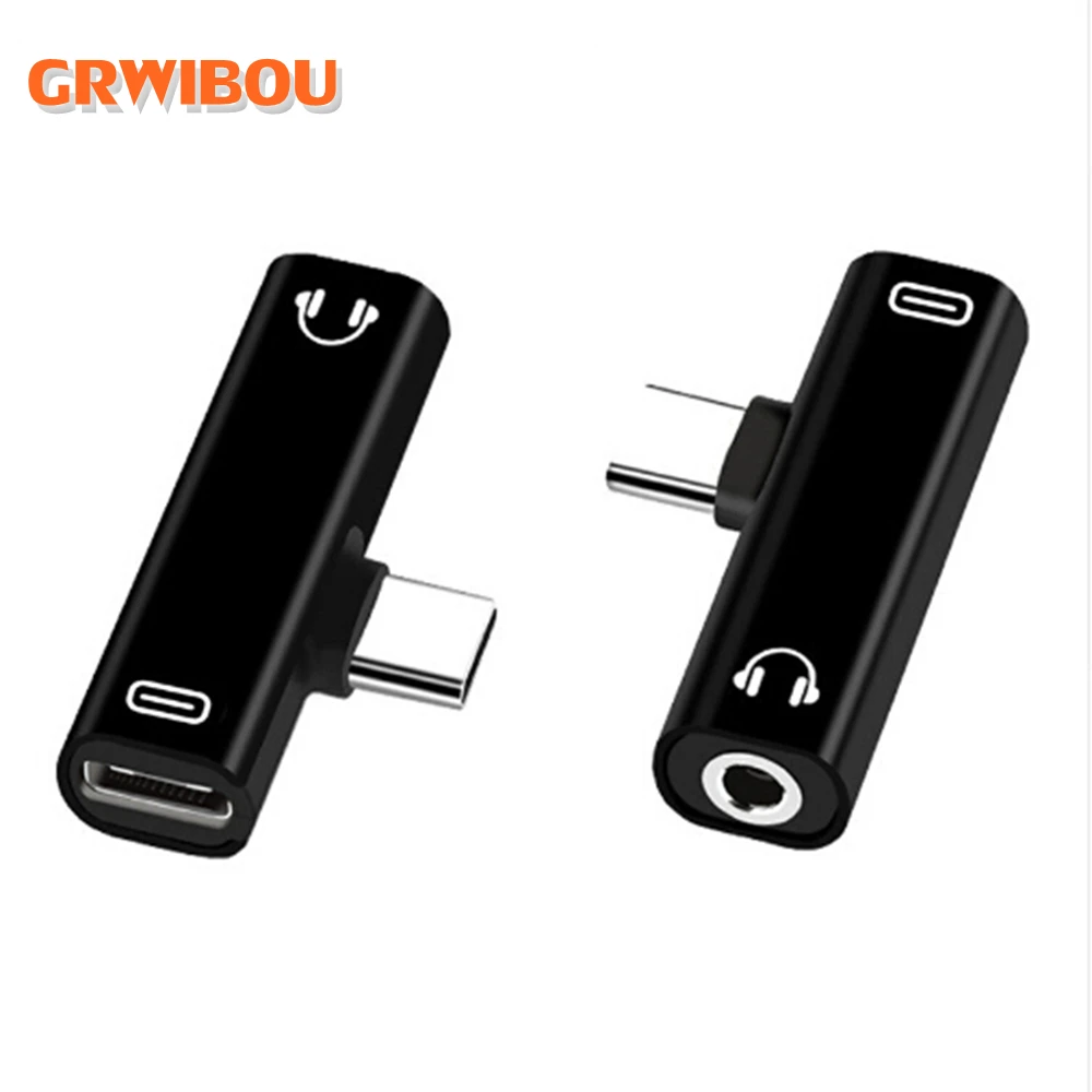 Аудиоадаптер Mini Type C 2 в 1 Type-C на 3 5 мм разъем для наушников USB-C зарядным кодом Samsung
