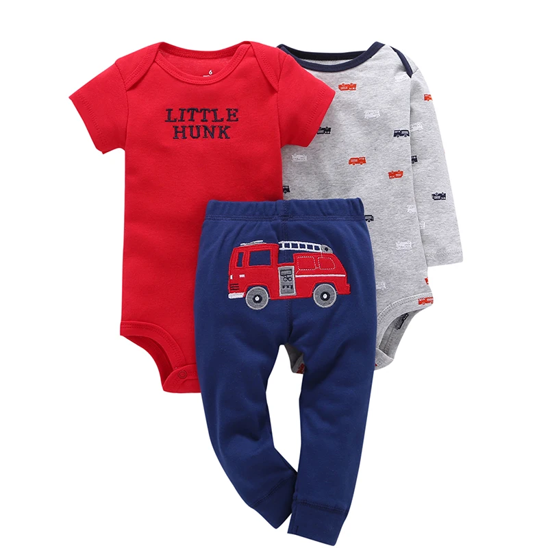 cartoon dinosaur long sleeve bodysuit+pants for newborn baby boy girl clothes set cotton new born outfit infant babies suit | Детская