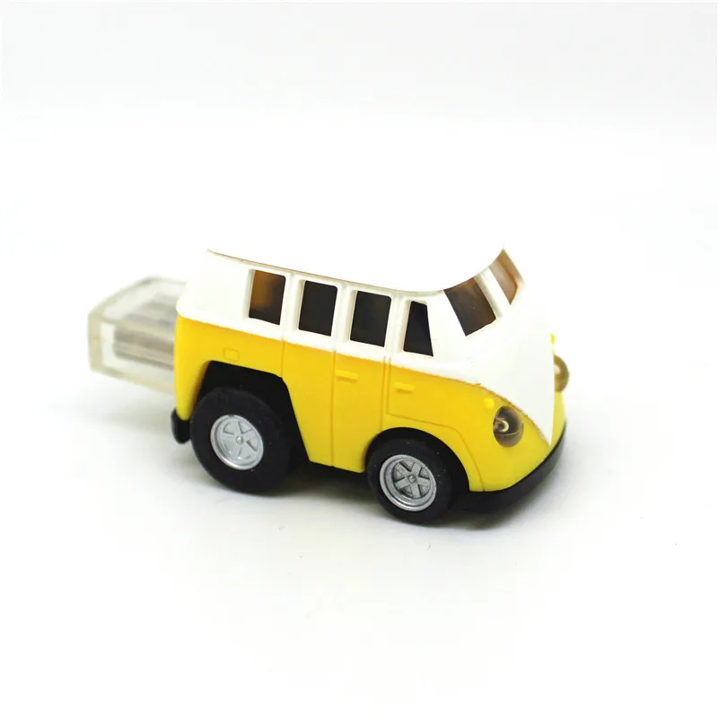 Новая модель игрушечного мини-автомобиля, USB флеш-накопитель, 4 г, 8 г, 16 г, 32 г, 64 г, карта памяти, флешка, Т1, микроавтобус, U диск, подарочная ручка-привод, грузовик, фургон