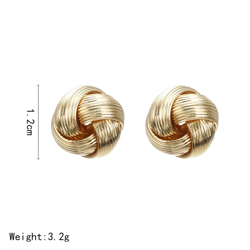 Новые модные ювелирные изделия корейские массивные полые витые геометрические