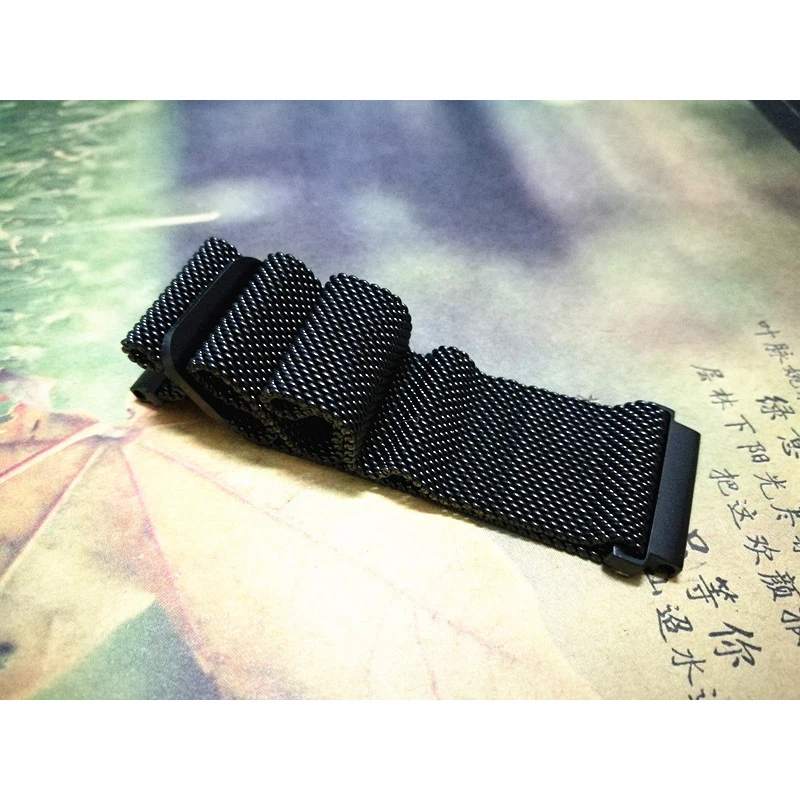 20 мм Milanese Loop Магнитная Нержавеющая сталь часы ремешок для Xiaomi huami Amazfit молодежи бит Smart ремешок на запястье браслет