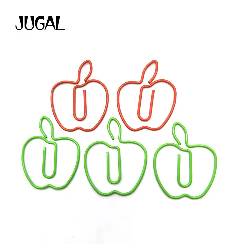 

Creative Apple bookmarks folder Paper Clips Cinnamon Office Accessories Memo Clips School Stationery Clips 12pcs/lot