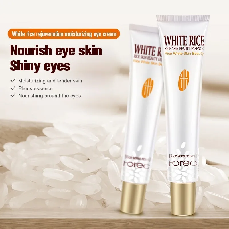 20ml Rorec White Rice Eye Cream Lifting Anti Wrinkles Drops Remover Dark Circles Aging Puffiness Gel Care |