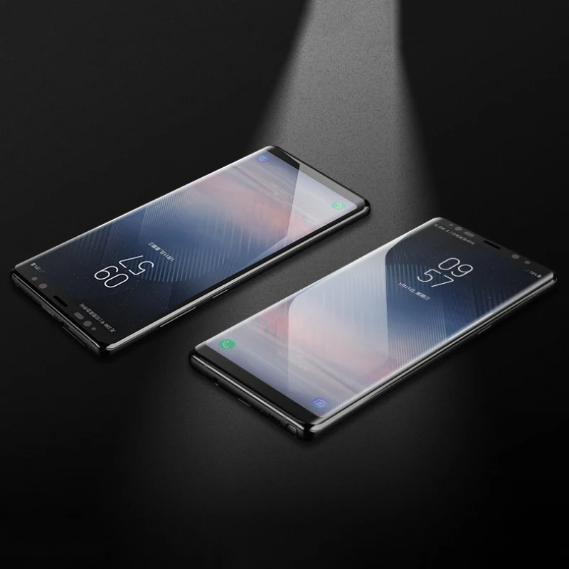 2 шт,, полное покрытие, закаленное стекло, Защита экрана для samsung Galaxy S8 Plus Note 8 9 3D 0,26 мм, Защитное стекло для экрана
