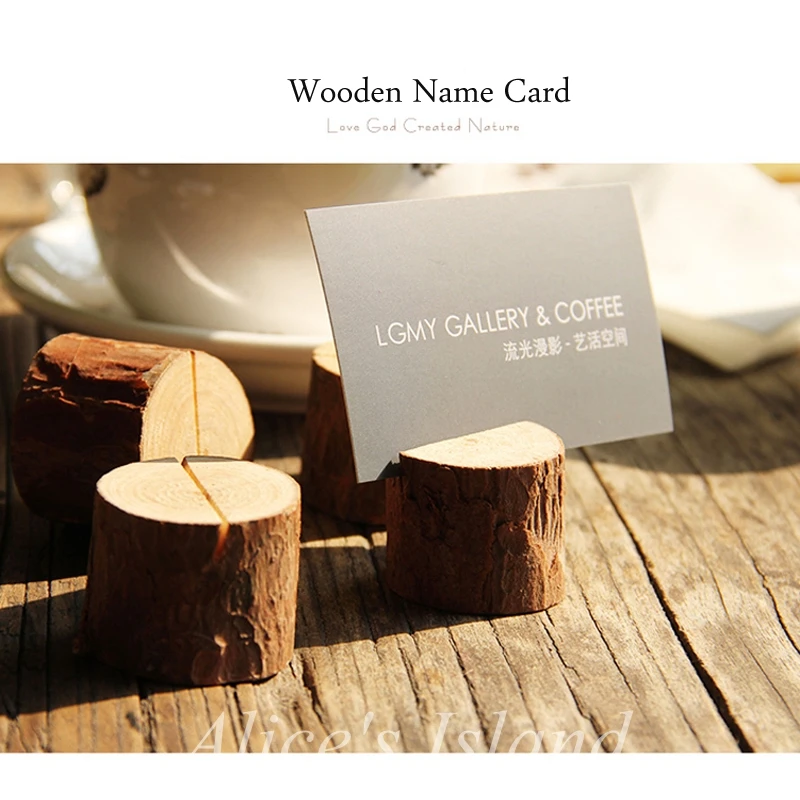 10 шт. винтажная деревянная свадьба имя место держатель для карт свадебные фото