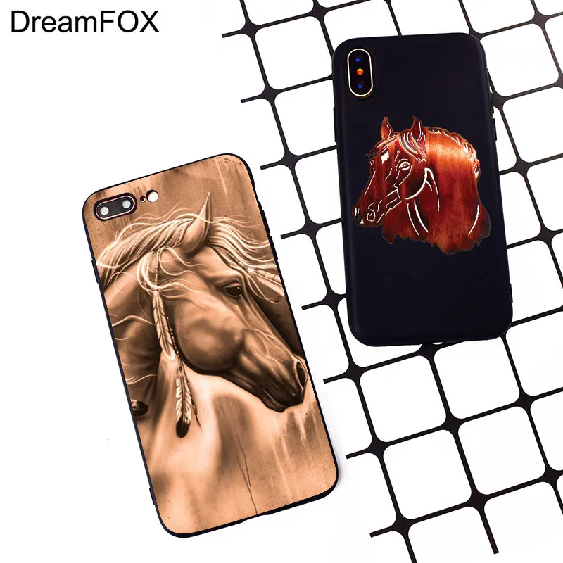 M512 Horse Robust Black Soft TPU Silicone Case Cover For Apple iPhone 11 Pro XR XS Max X 8 7 6 6S Plus 5 5S 5G SE |
