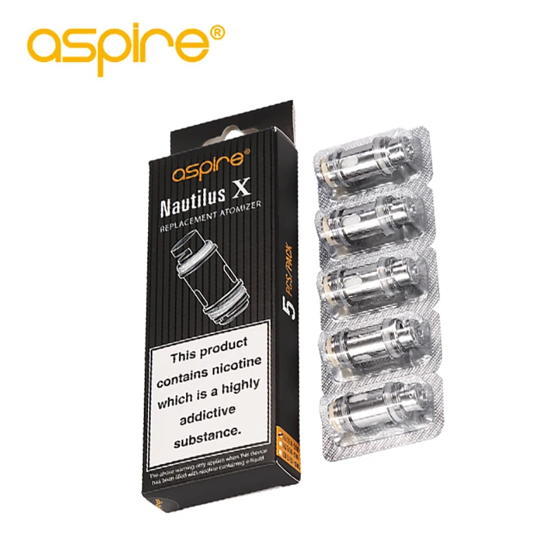 Сменные катушки для электронных сигарет Aspire Nautilus X U Tech 5 шт. 1 ом1 8 Ом подходят