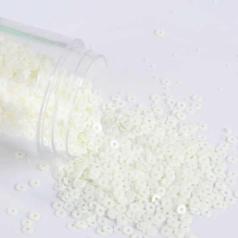 Solid Milk 4000 шт./лот 2 мм Серебряная основа блестки Плоская Круглая свободная тесьма с пайетками для шитья свадебного ремесла, дизайна ногтей, аксессуаров для ночного клуба - Цвет: Solid Milk