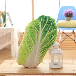 Chinese Cabbage Мягкие плюшевые подушки в виде овощей еда игрушки брокколи маленькая зелень китайская капуста картофель реалистичные реквизит декор друг подарок - Цвет: Chinese Cabbage