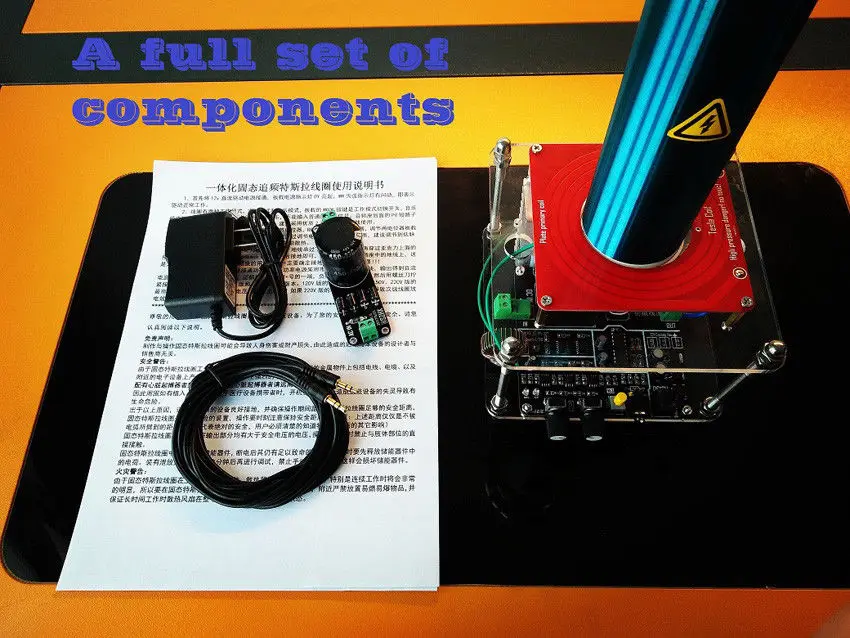 120V прочная музыкальная Тесла катушка интеграция DIY Модель развивающая игрушка с