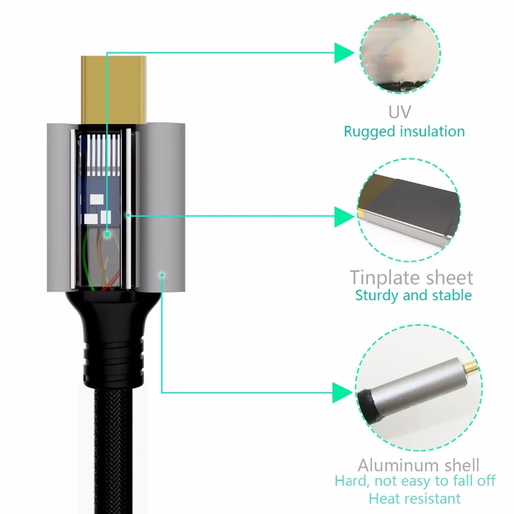 ICZI 5 шт 1 м usb type C кабель алюминиевый USB к 3 0 для быстрой зарядки передачи данных samsung