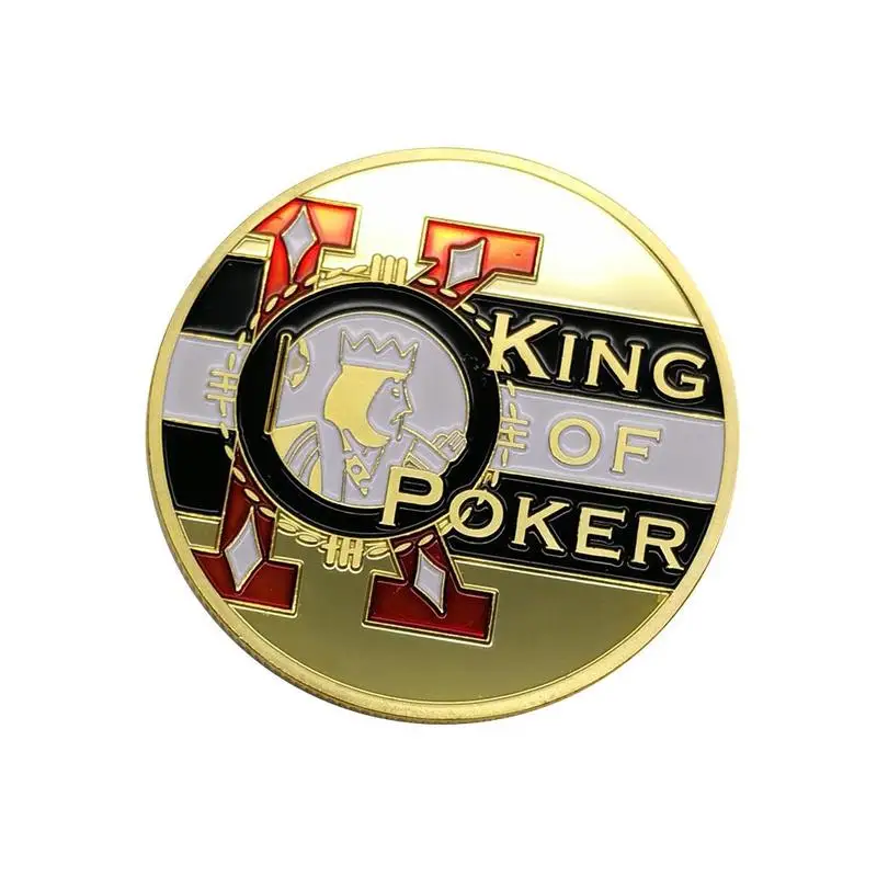 Chip Coins The King of Poker Card Coard Памятная коллекция монет сувениры|Безвалютные монеты| |