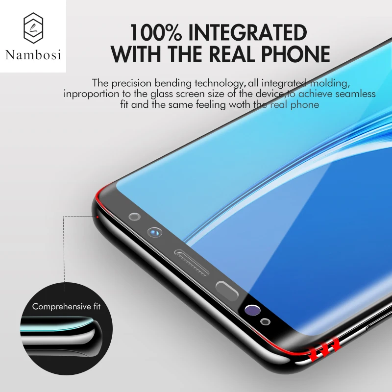 3D полное покрытие закаленное стекло для samsung galaxy note 8 9 Защита экрана двойное