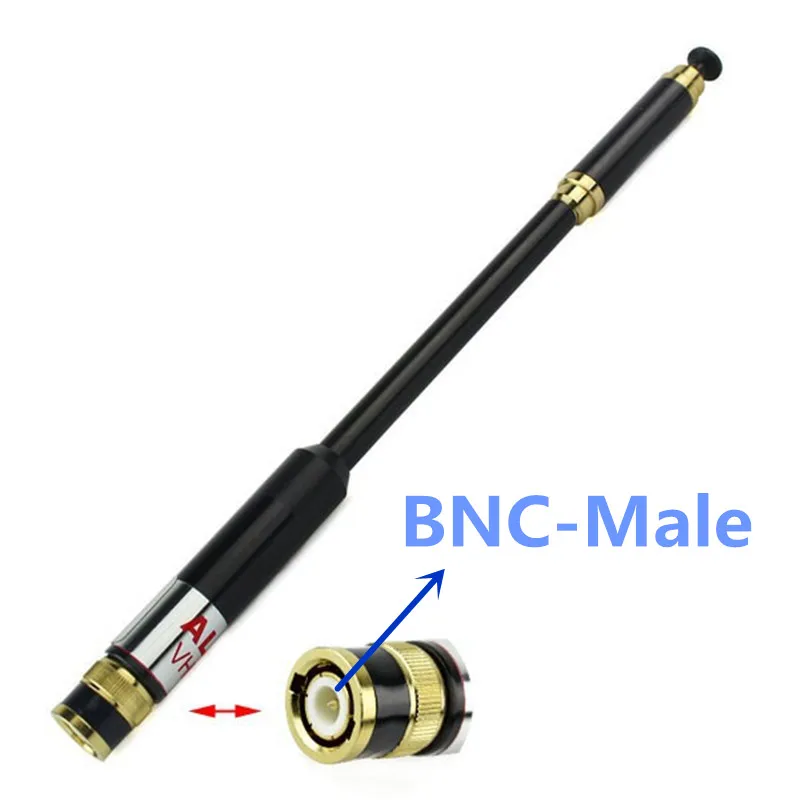 Телескопическая антенна BNC разъем 144/430 МГц для YAESU ICOM IC V8 Kenwood TK100 Motorola HH156 Vertex Standard