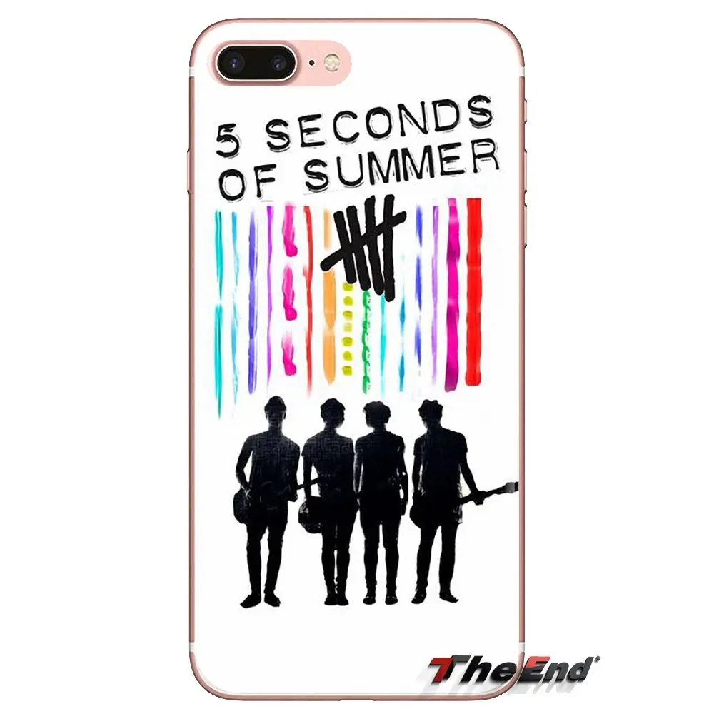 Прозрачный мягкий чехол Чехлы 5SOS 5 SECONDS OF SUMMER для samsung Galaxy S3 S4 S5 мини S6 S7 край S8 S9 S10
