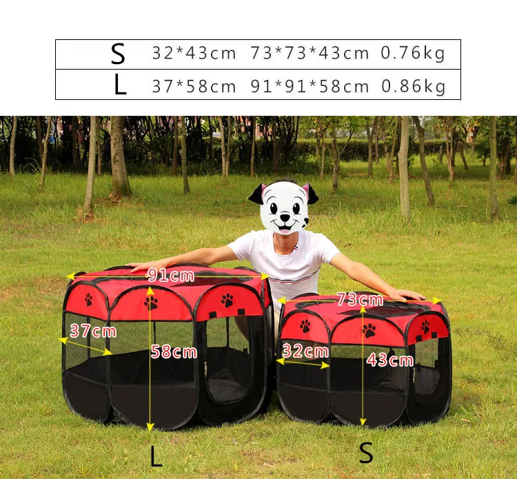 3 вида цветов портативный складной тент для питомца манеж собачий забор щенок