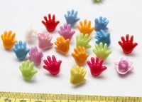 set of 300 pcs rainbow hands up novelty colorful children plastic sewing on buttons shank set 22mm lk0056