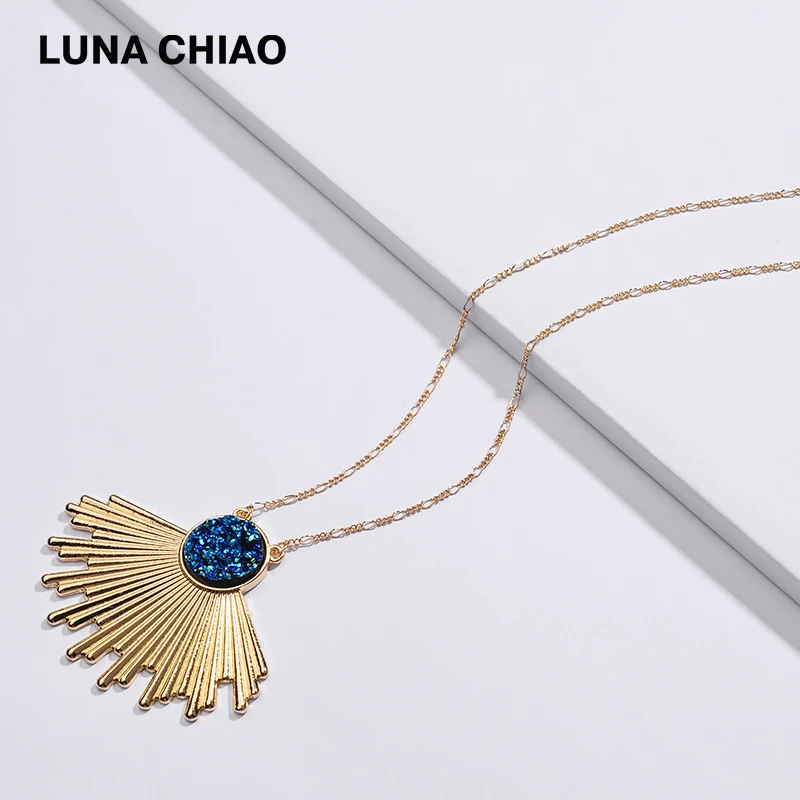 Металлические подвесные ожерелья LUNA CHIAO металлические с цепочкой 80 см|Ожерелья