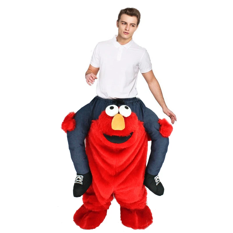 Маскарадный костюм для Хэллоуина красный маскарадный эльмо монстра взрослых |