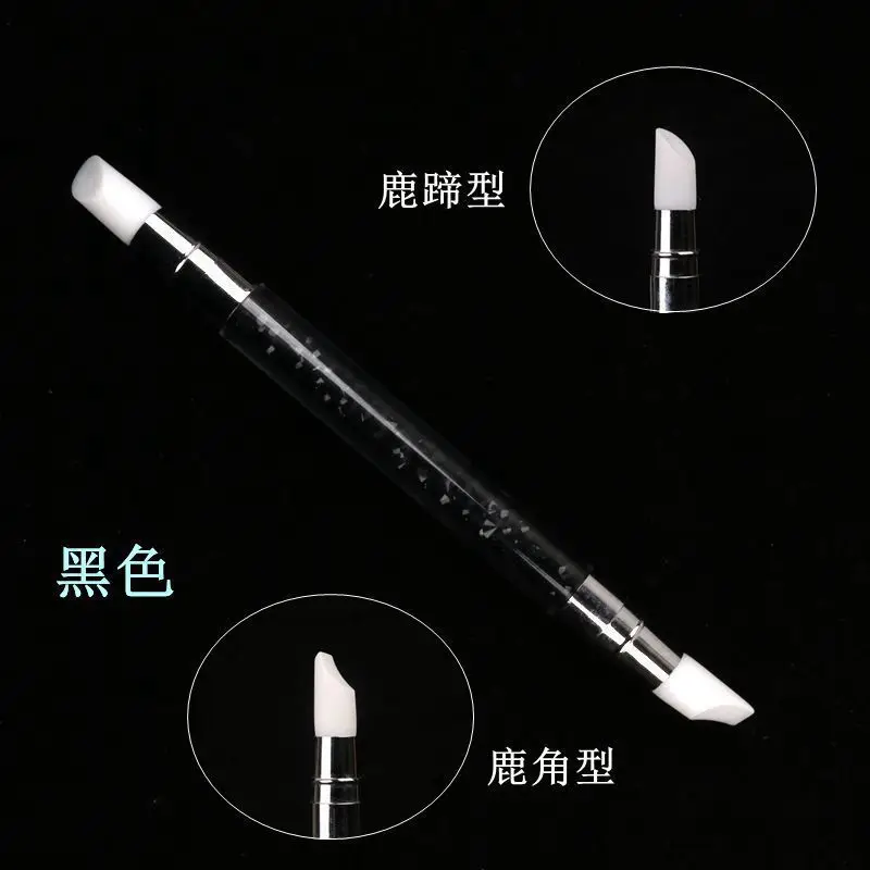 1 шт. силиконовая ручка для дизайна ногтей|Доттсы| |