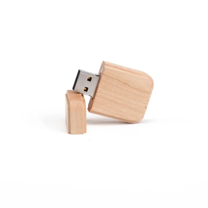 Для ПК автомобилей Bluetooth телевизоров USB флешка 16 г кленовое дерево округлый