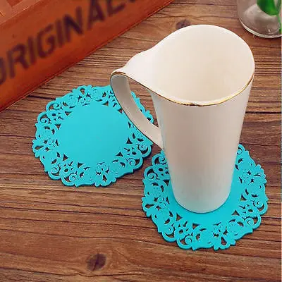 ПВХ мягкий резиновый подстаканник коврик для чашки изоляции блюдца кофейная