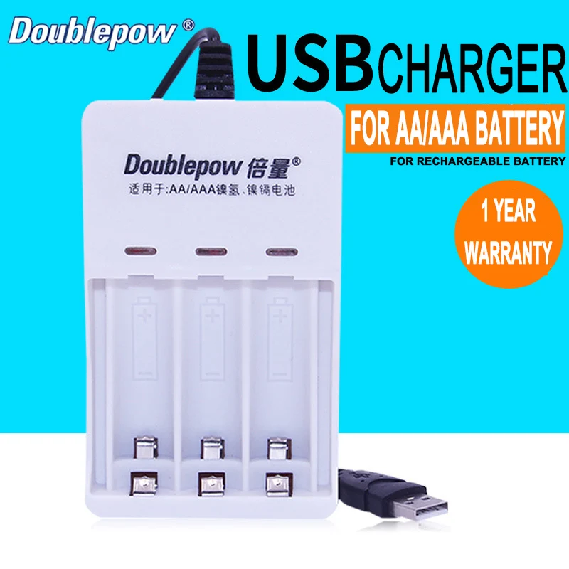 Universal 2/3/4 Slots AA/AAA Charger Quick Adapter USB Output Battery Charging Tool For Rechargeable | Электроника