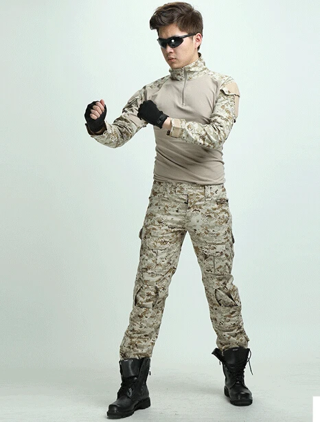 3AT FG Мужская армейская военная форма тактическая BDU USMC темно синяя печать Боевая