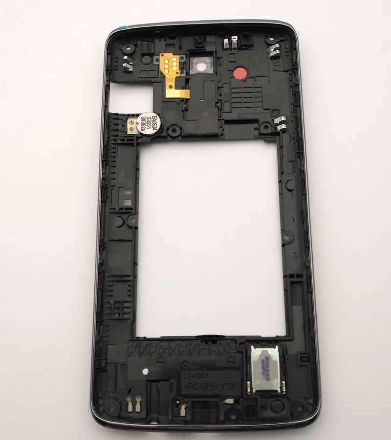 Azqqlbw для LG K8 LTE K350N K350E одиночная карта/двойная карта средняя рамка Корпус задняя