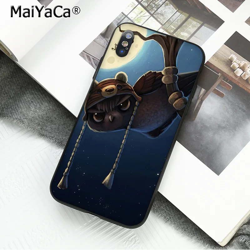 MaiYaCa защитный мобильный чехол для телефона животное сова на дереве для iPhone X XS MAX 6 6s 7 7plus 8 8Plus 5 5S SE XR