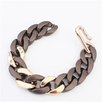 cute fashion new gold pave link chain bracelet for women vintage ccb chain bracelet female jewelry party gift